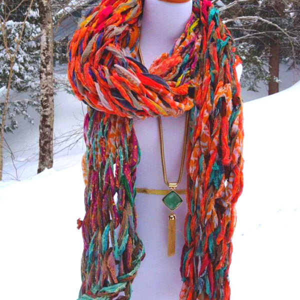 Starter kit, knitting with your hands, making blanket, simple and easy for first time knitters