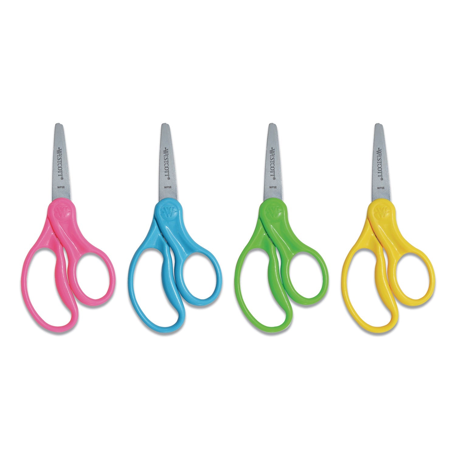 Kids Scissors 5 Inch Pointed Tip Assorted Handles