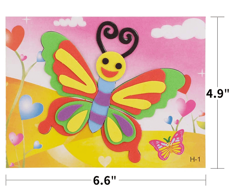 Cartoon 3D EVA Foam Sticker Puzzle Set Kids Toy