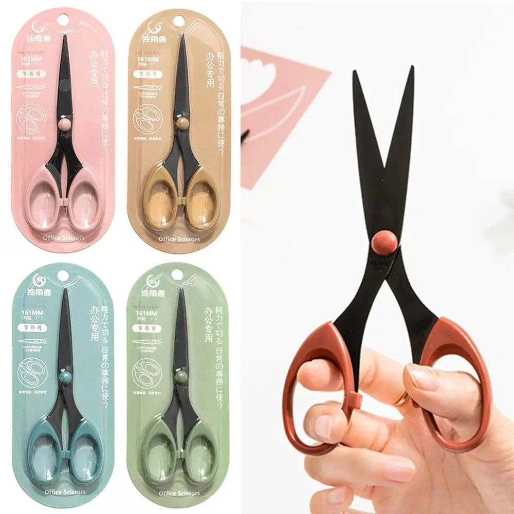 Color Scissors Stainless Steel Blade Safe Design for Crafts
