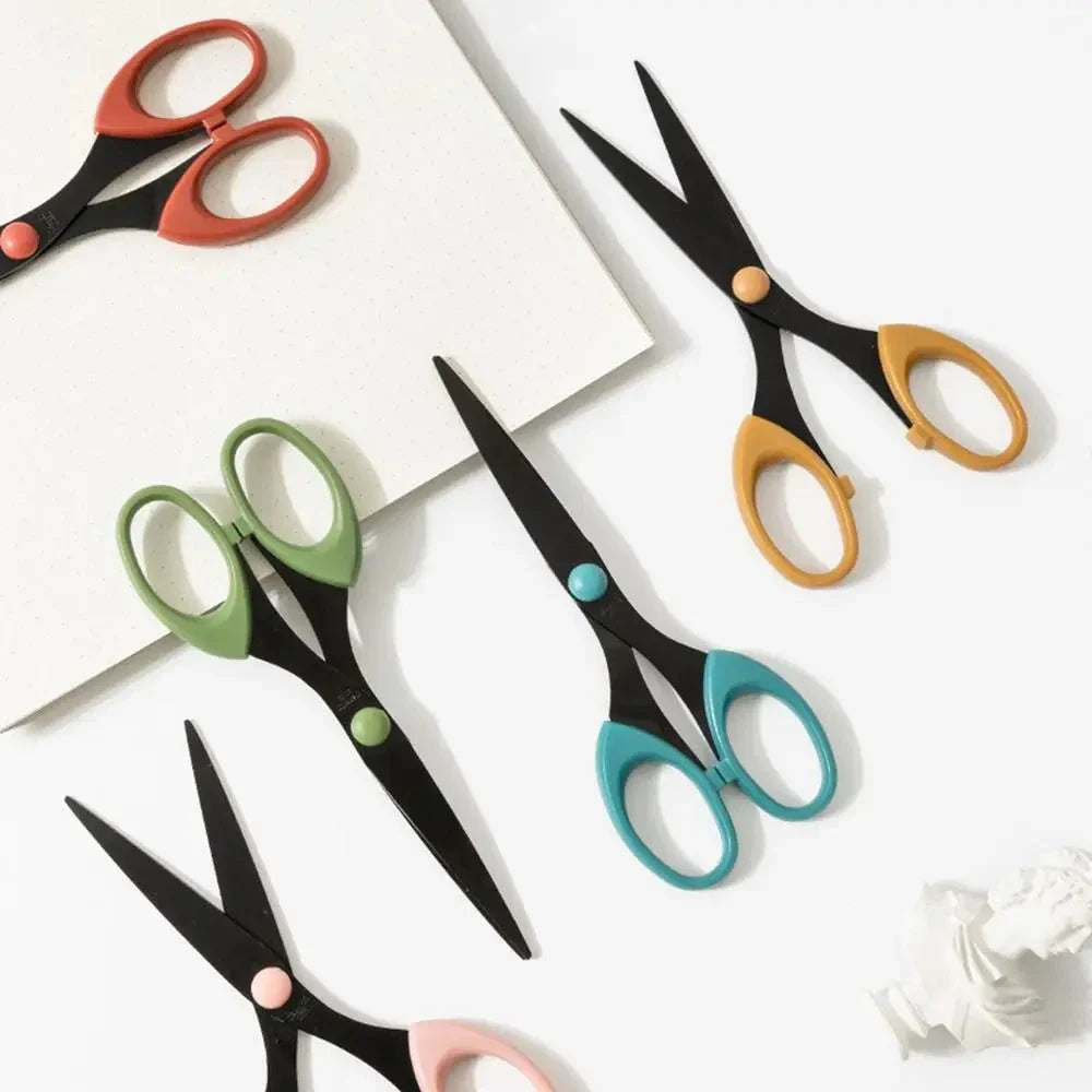 Color Scissors Stainless Steel Blade Safe Design for Crafts