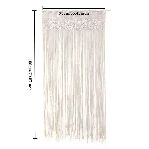 Handwoven Macrame Door Curtain Boho Wall Hanging Tapestry Decor
