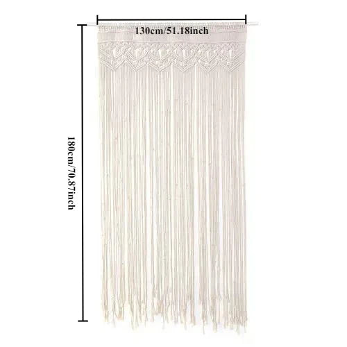 Handwoven Macrame Door Curtain Boho Wall Hanging Tapestry Decor