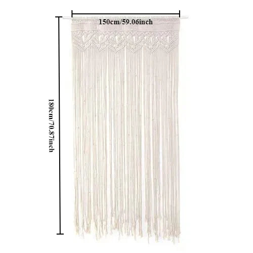 Handwoven Macrame Door Curtain Boho Wall Hanging Tapestry Decor