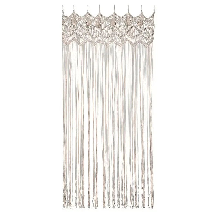 Handwoven Macrame Door Curtain Boho Wall Hanging Tapestry Decor