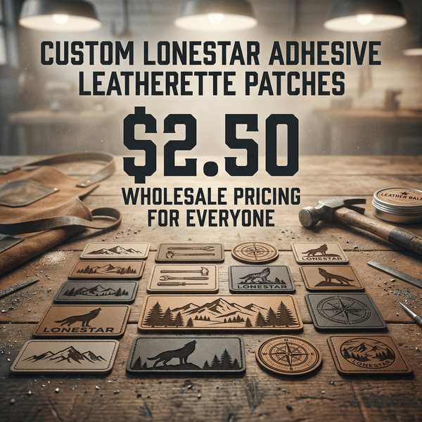 Wholesale Laser Engraved Leatherette Patches